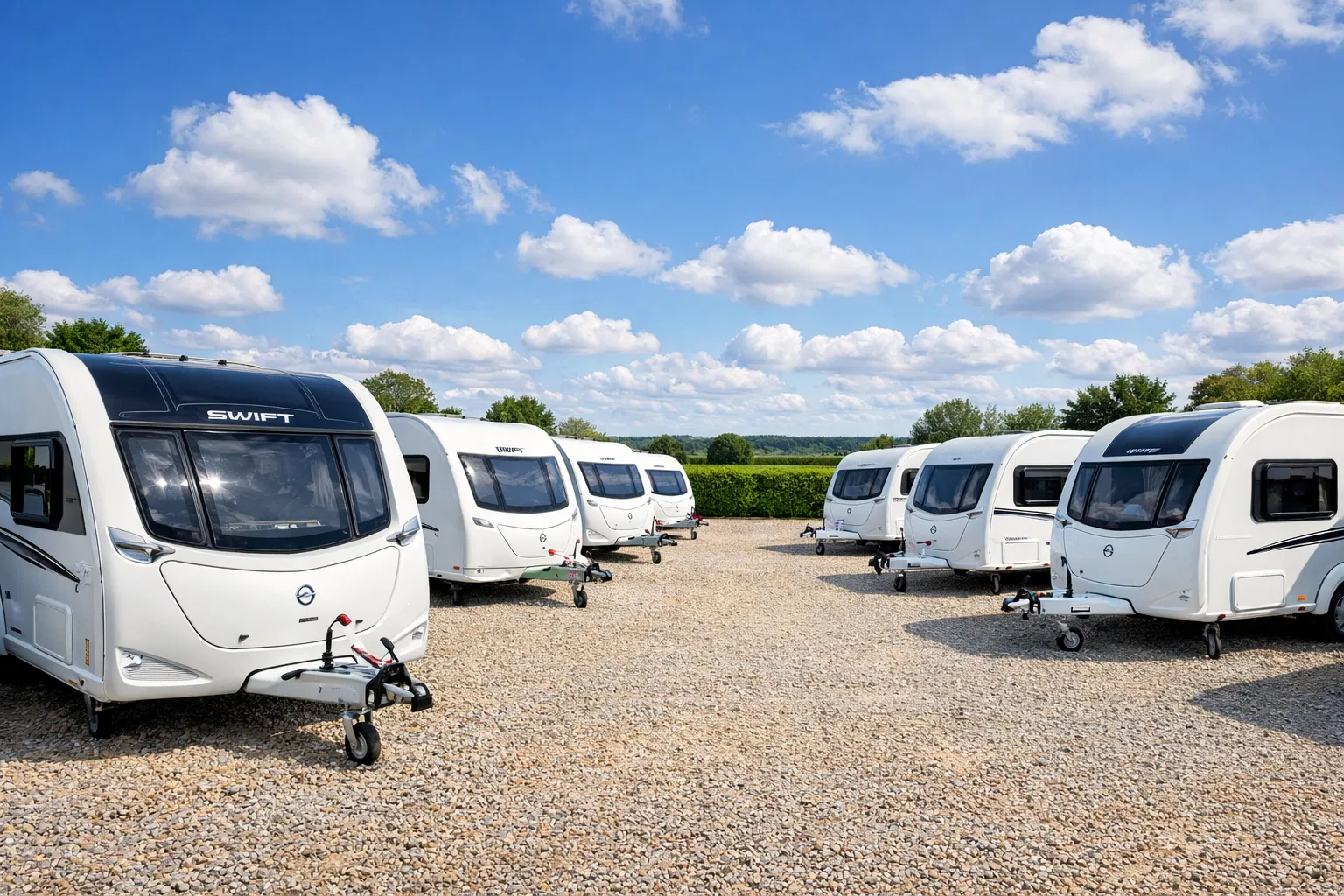 Caravan forecourt